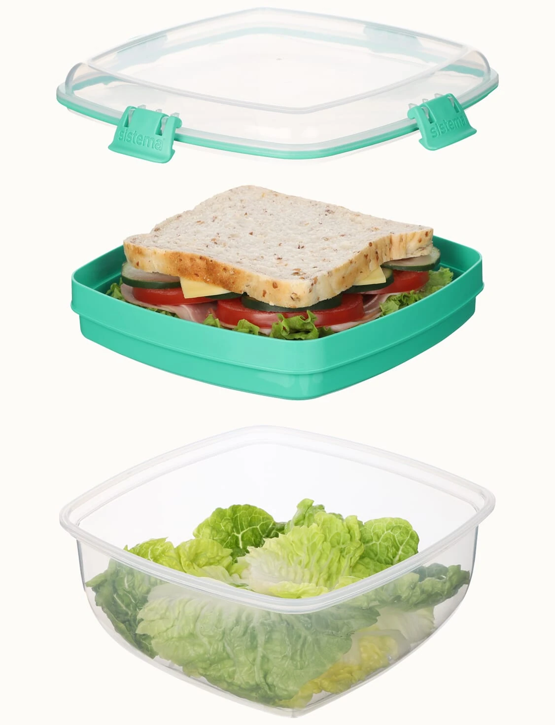 Two-Level Salad & Sandwich Box