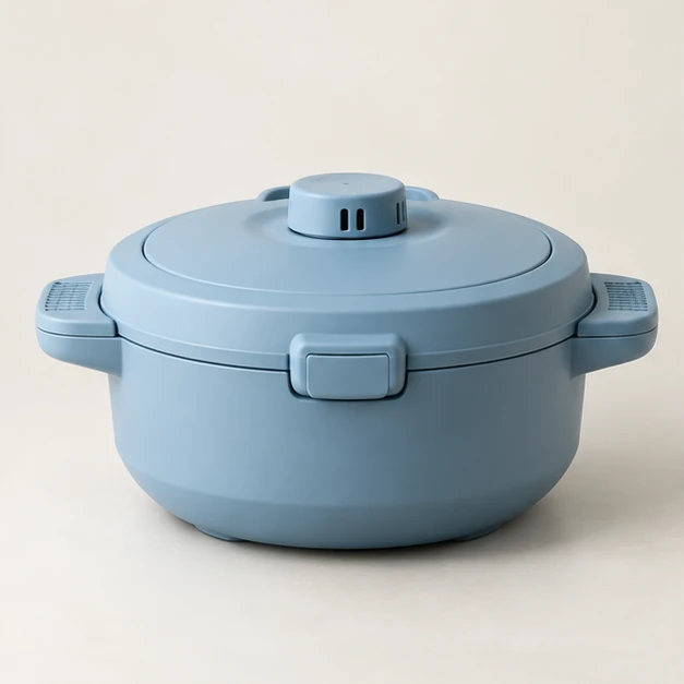 Illustrative microwave pressure cooker